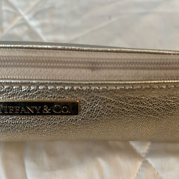 Tiffany & Co. Leather Pencil Case/Cosmetic Bag - Gold - Picture 6 of 8